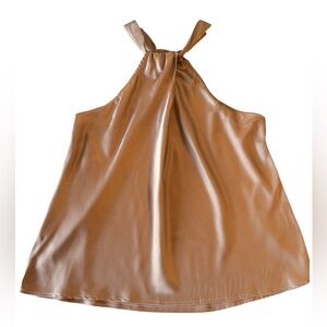 Elegant Tan Halter Top